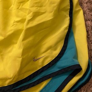 Neon Green & Blue Nike DriFit Shorts